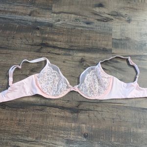 Light pink underwire lingerie bra Victoria Secret 36DD